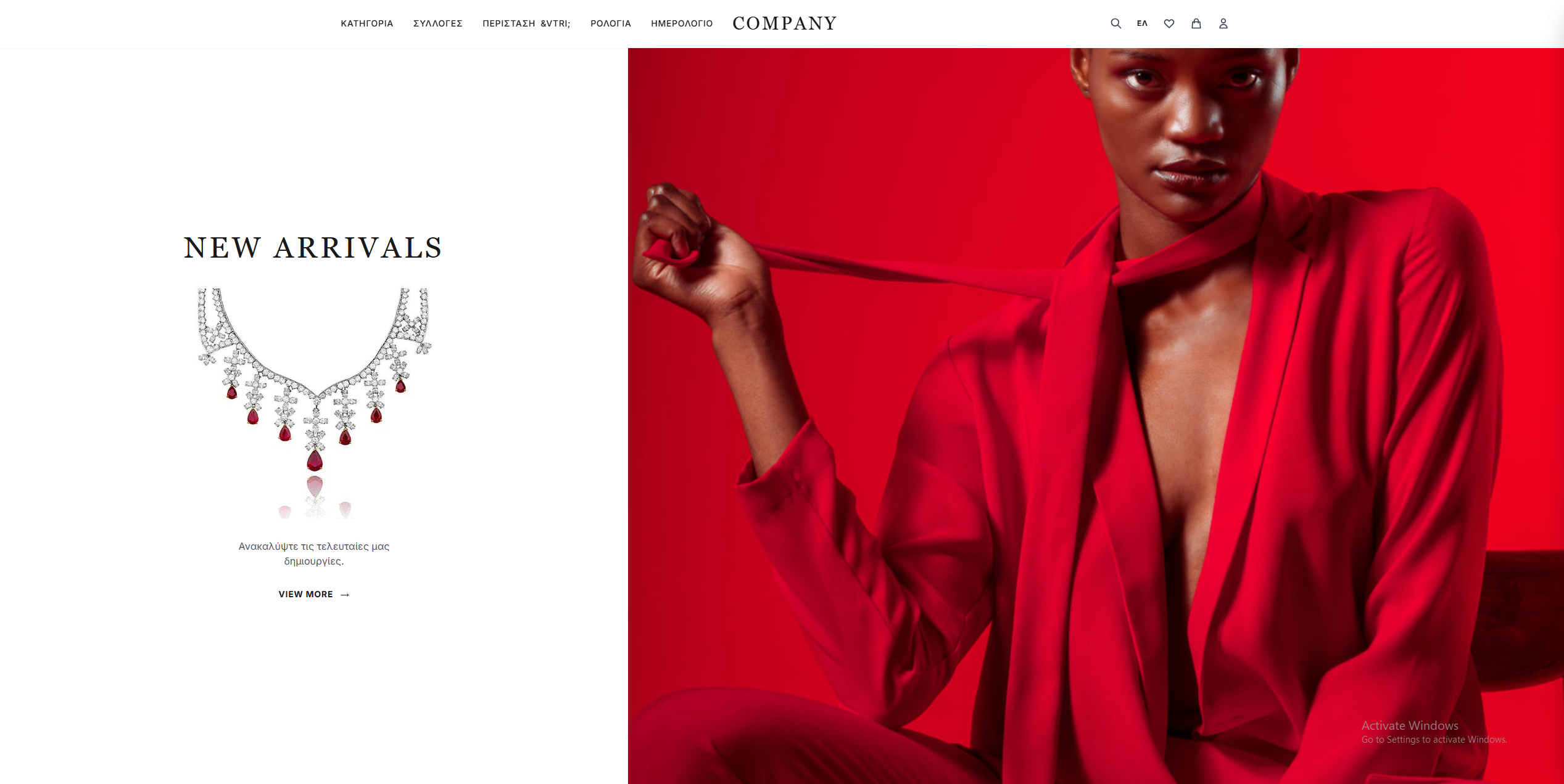 Jewellery Website Cover